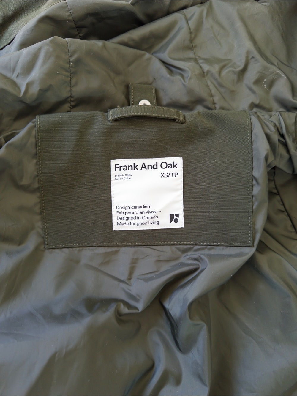 Frank & Oak Olive Green Interior Pocket Jacket - Picture 5 of 12